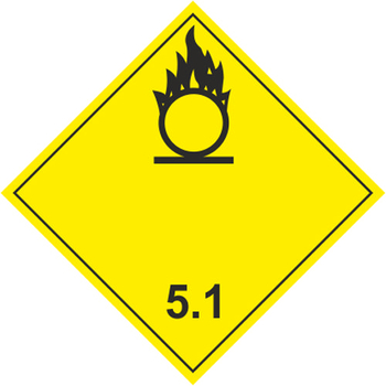 Окисляющие вещества - Маркировка опасных грузов, знаки опасности - Магазин охраны труда Протекторшоп