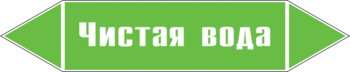 Маркировка трубопровода "чистая вода" (пленка, 507х105 мм) - Маркировка трубопроводов - Маркировки трубопроводов "ВОДА" - Магазин охраны труда Протекторшоп